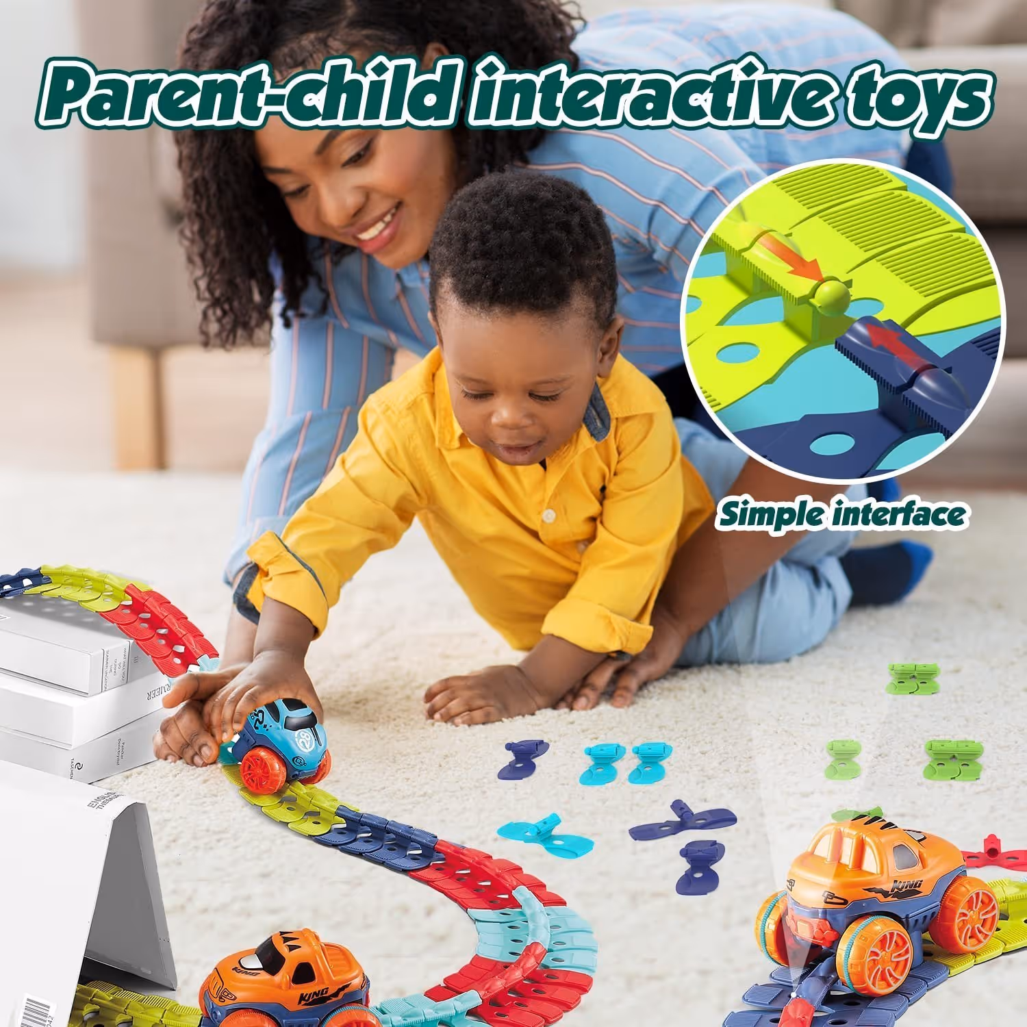 🔥Hot Sale Creative Gravity-Free Car Toy with Bendable Race Track Set