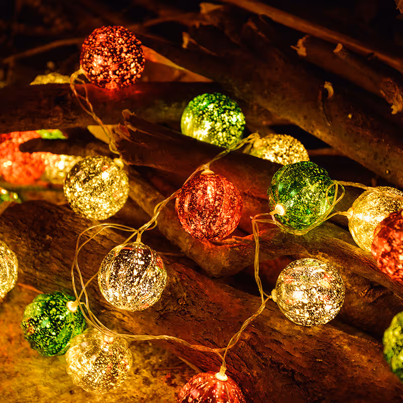 LED Christmas Electroplated String Lights